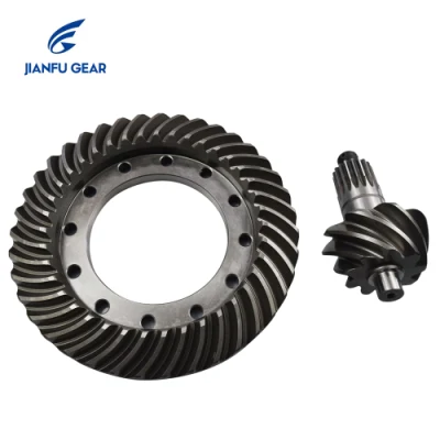 Industrial Cast Steel Hard Gear Spiral Bevel Gear